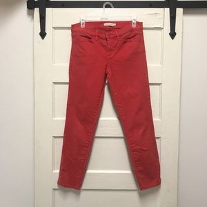 Tory Burch Skinny Cropped Ankle Burnt Orange Jean
